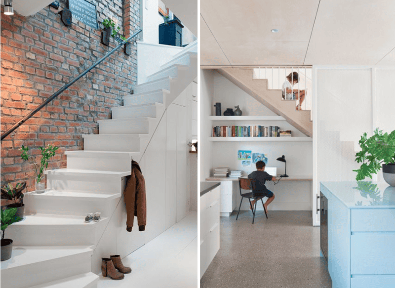 5 idées pour optimiser l’espace sous un escalier