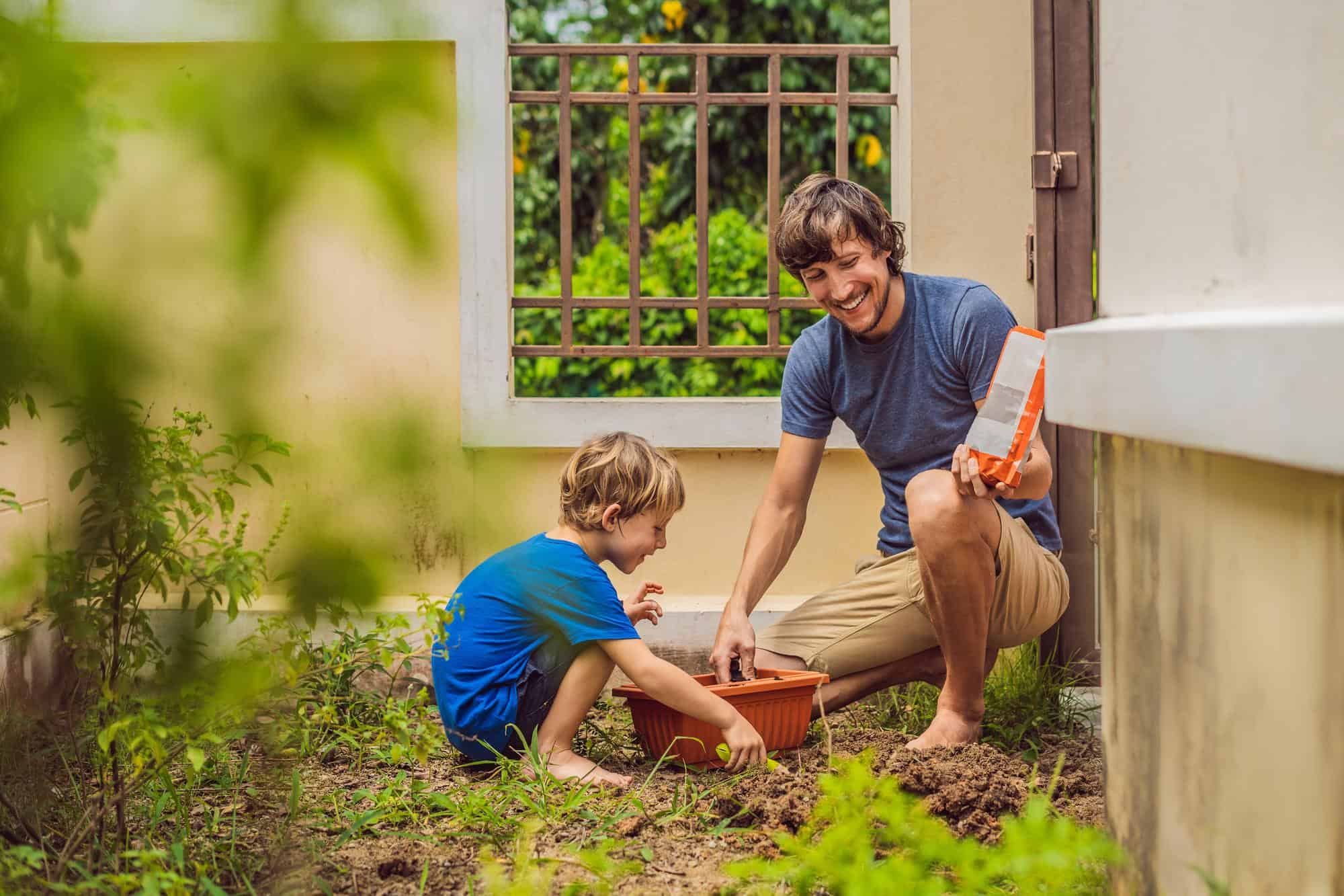 père et fils en été